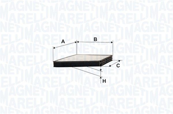 MAGNETI MARELLI Suodatin, sisäilma 350203061250